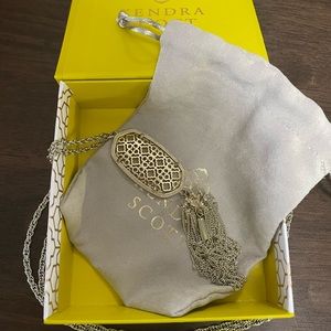 Kendra Scott Rayne Gold Long Pendant Necklace